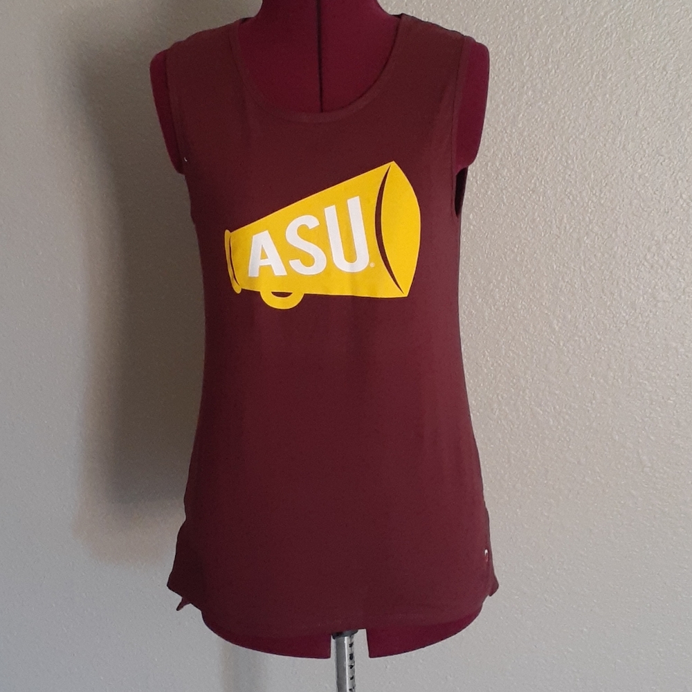 🆕️ ASU gold and maroon tank top size Medium cotto